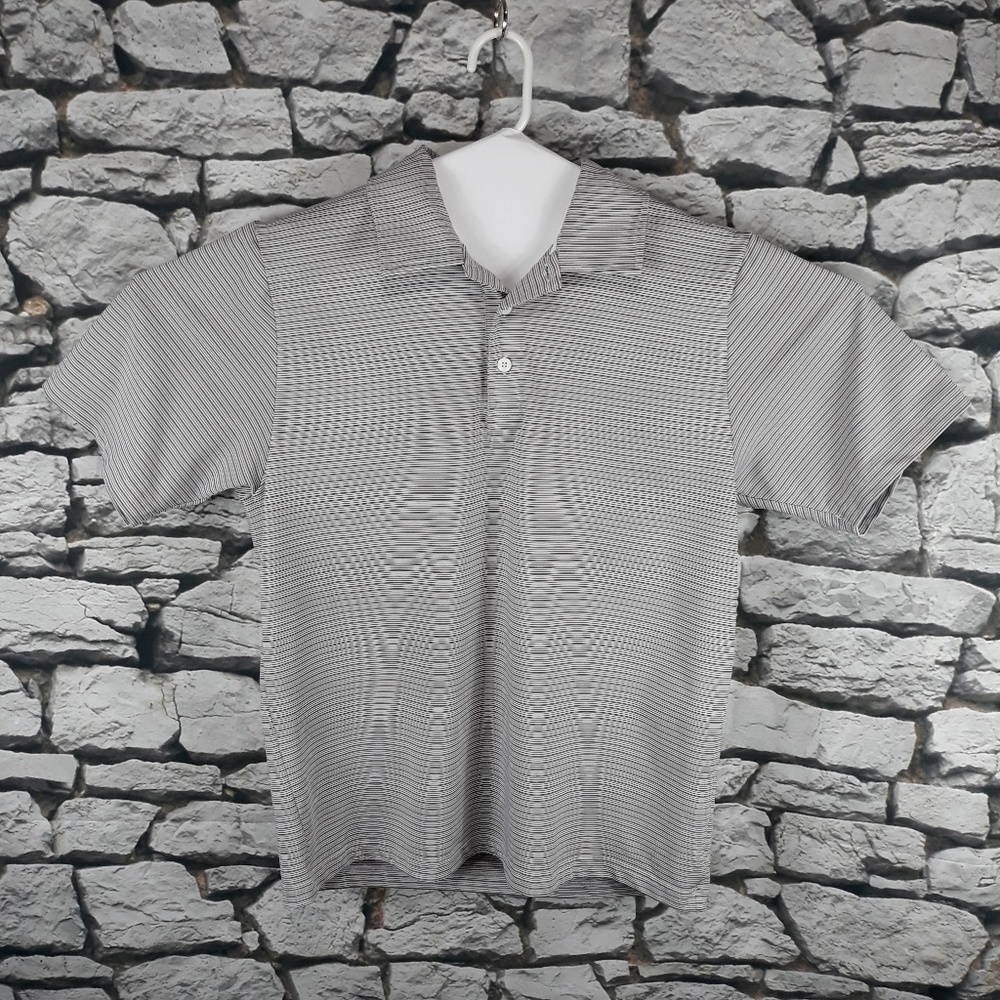 Under Armour Heat Gear Striped Embroidered Polo